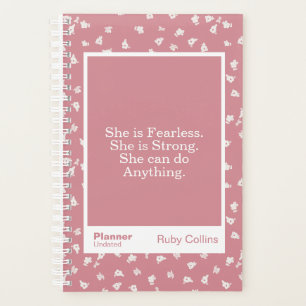 Citation florale moderne rose poussiéreuse stimula