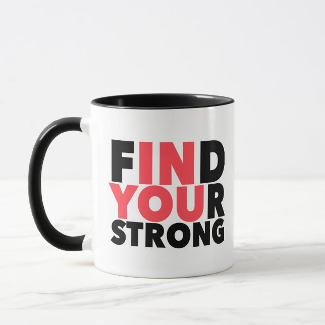 Citation forte motivationnelle Mug (Gauche)