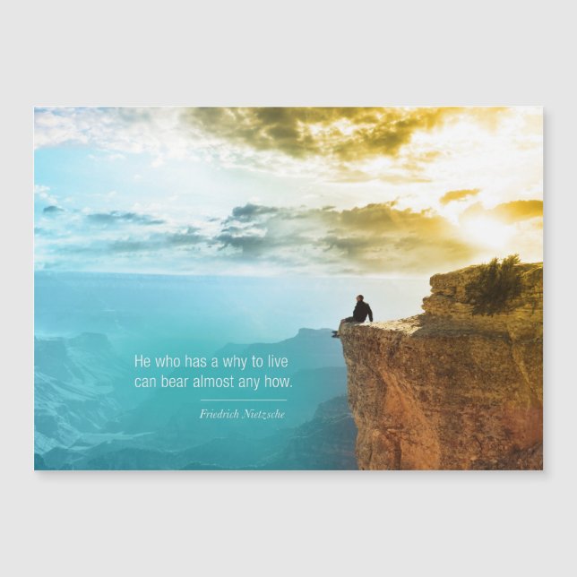 Citation Friedrich Nietzsche Aventure Nature Natur (Devant)