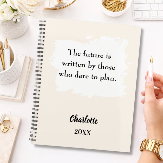 Citation inspirante beige crème 2026 (Créateur téléchargé)
