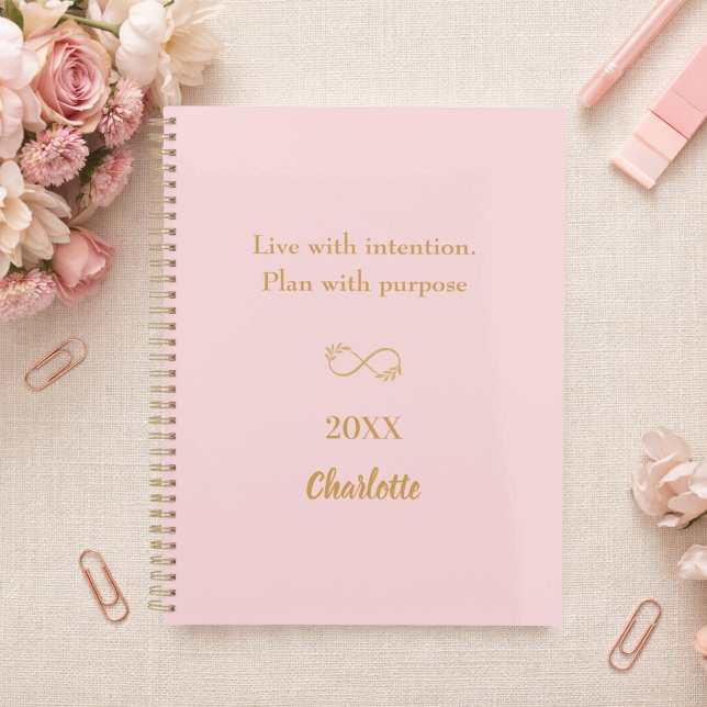 Citation inspirante en or rose 2027 (Créateur téléchargé)