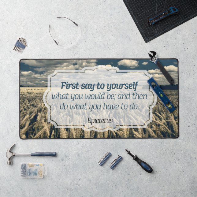 Citation inspirante Epictetus "Do it" (Poste de travail)