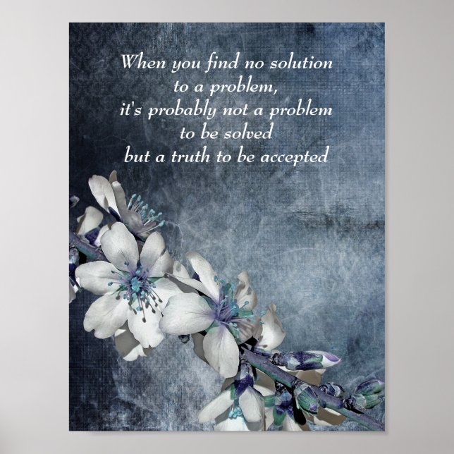 Citation inspirante et motivationnelle Poster d'ar (Devant)