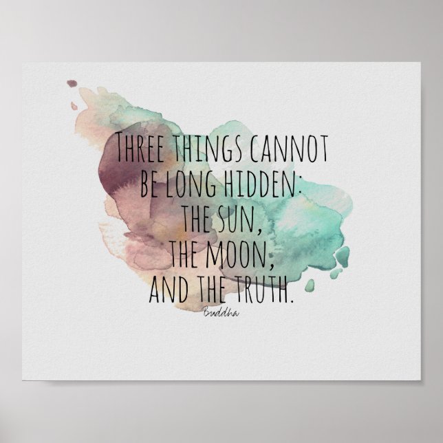 citation inspirante poster Bouddha sur le texte de (Devant)