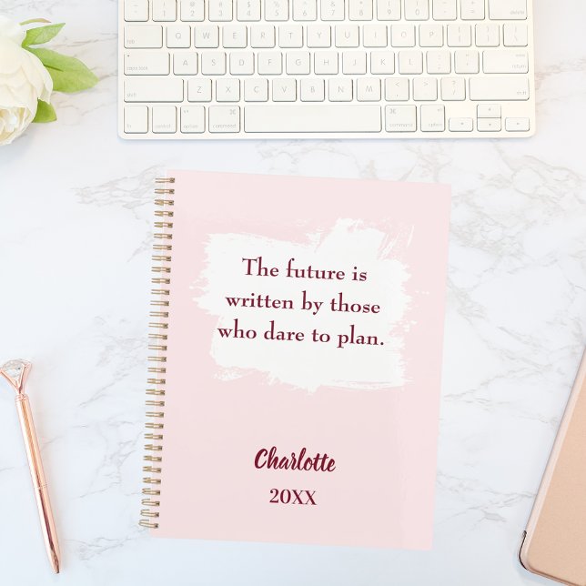 Citation inspirante rose poudré 2026 (Créateur téléchargé)
