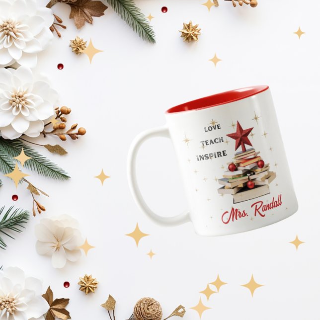 Citation Inspiration de Noël de l'enseignant Mug (Créateur téléchargé)