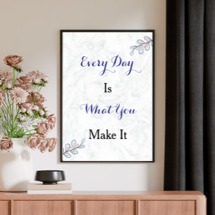 Citation Inspiration Personnalisée Poster de Scrip