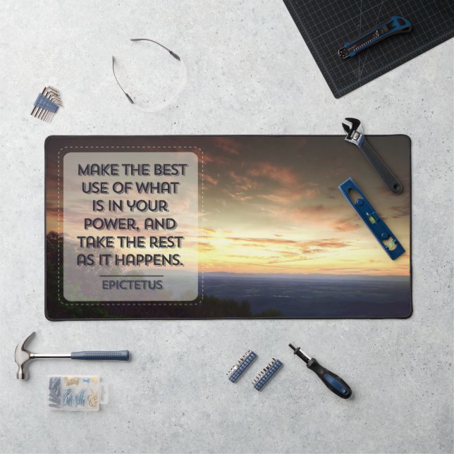 Citation Inspirationnelle Epictetus "Meilleur usag (Poste de travail)