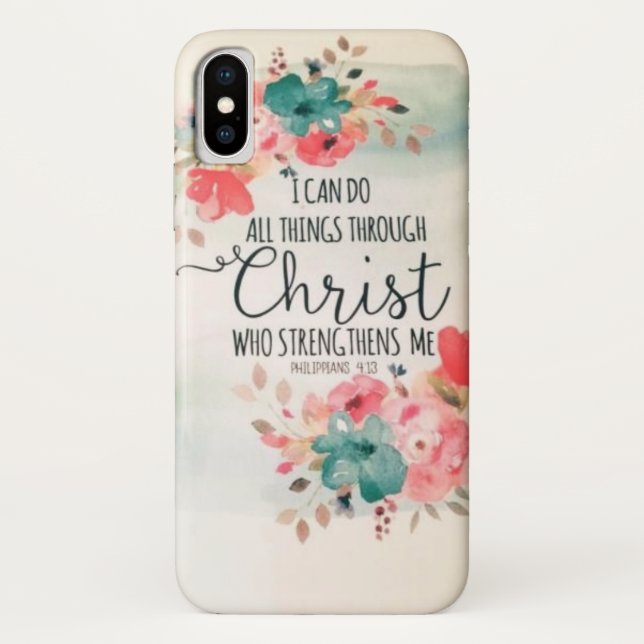 Citation Inspirationnelle mignonne iPhone X Coque (Dos)