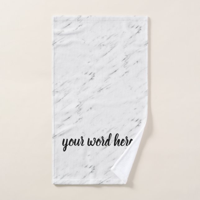 Citation Inspirationnelle Parole de l'année (Serviette à main)