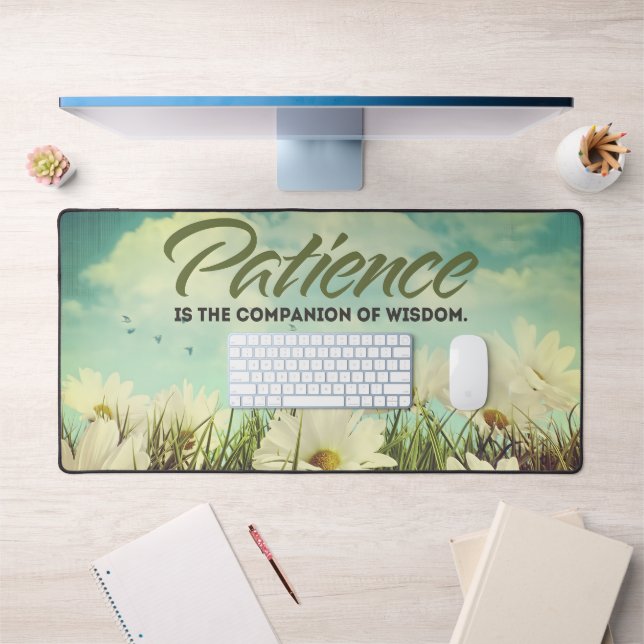 Citation Inspirationnelle Saint Augustin "Patience (Bureau 1)