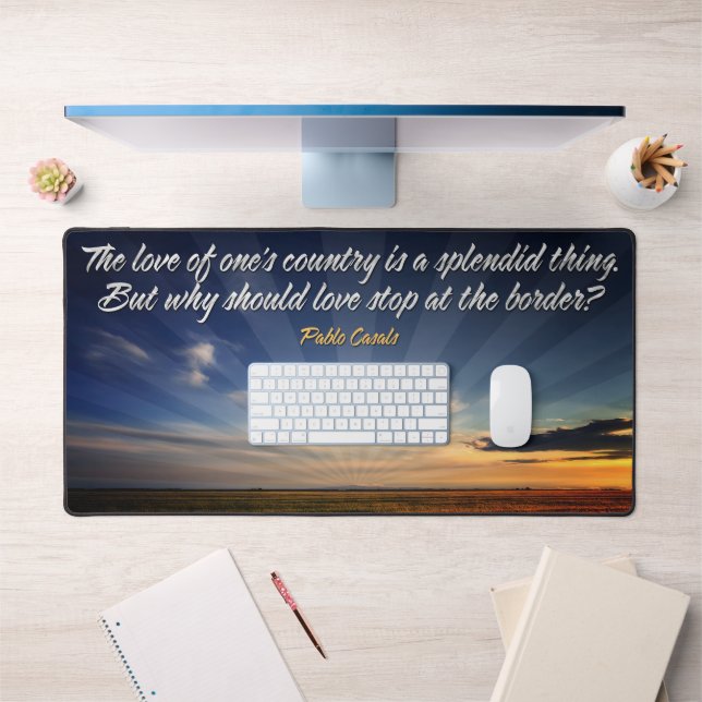 Citation inspirée "Amour sans frontière" (Bureau 1)