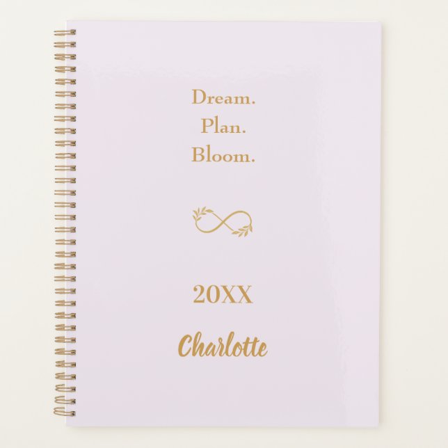 Citation motivante or rose et or 2026 (Devant)
