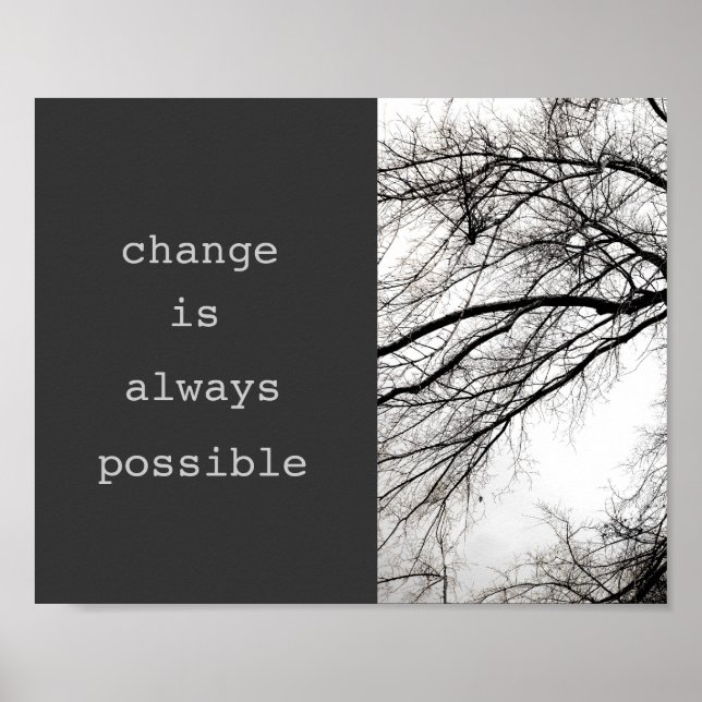 citation motivante poster nature photo art (Devant)