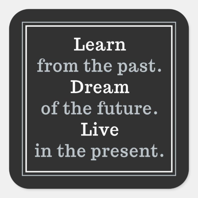 Citation motivationnelle autocollants de couleur p (Devant)