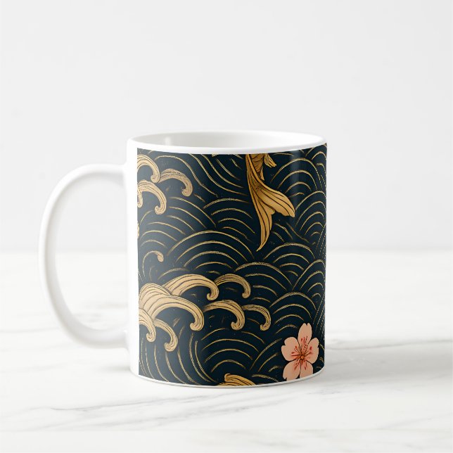 Citation Motivationnelle Café Mug - Commencez votr (Gauche)
