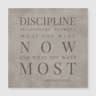 Citation motivationnelle de discipline marron