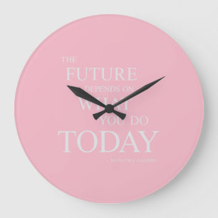 Citation Motivationnelle Futur Horloge Rose