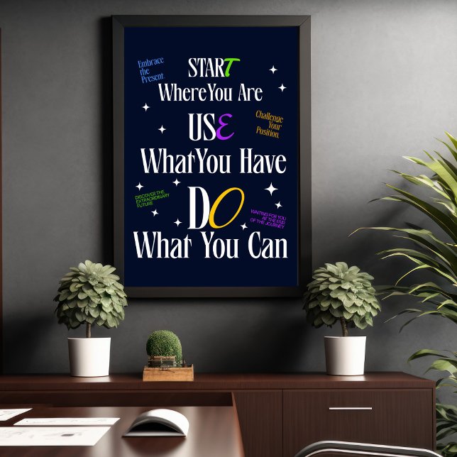 Citation Motivationnelle - Poster Inspiration Mini (Motivational Quote – Minimalist Inspiration Poster)