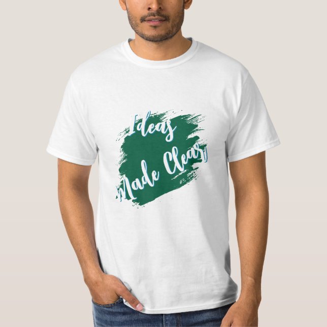 Citation Motivationnelle T-shirt "Idées Claires" (Devant)