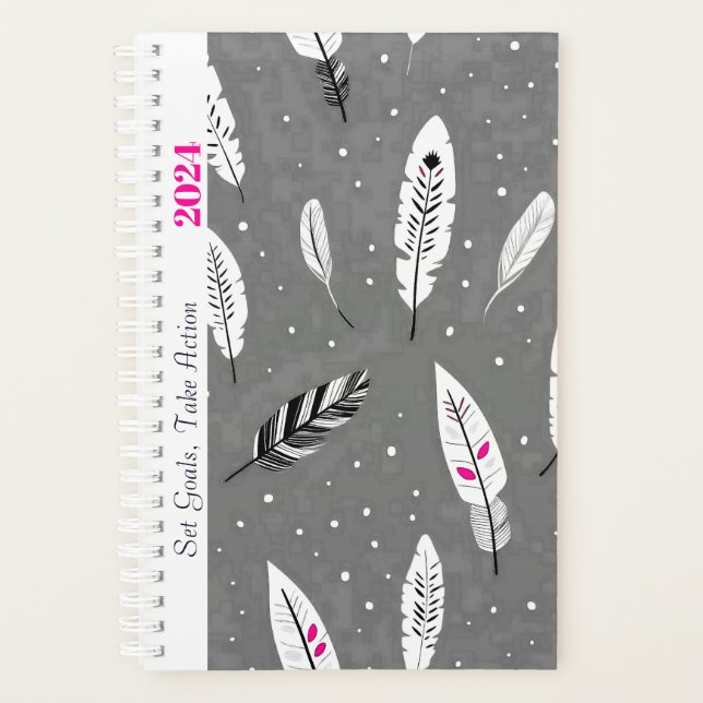 CITATION MOTIVÉE SIMPLE COULEUR GRAY BOHO MOTIF (Devant)