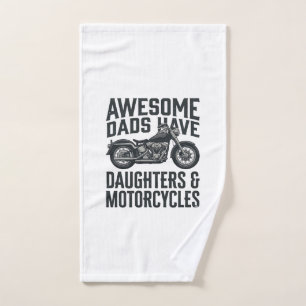 Citation Papa Fille Moto Vintage Vector Desi