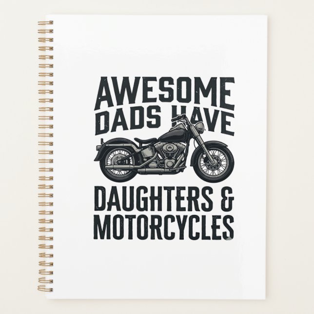 Citation Papa Fille Moto Vintage Vector Desi (Devant)