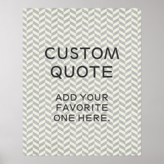 Citation personnalisée, affiche inspirante, zigzag
