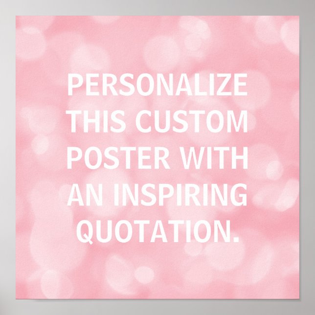 Citation personnalisée, affiche personnalisée, bul (Devant)
