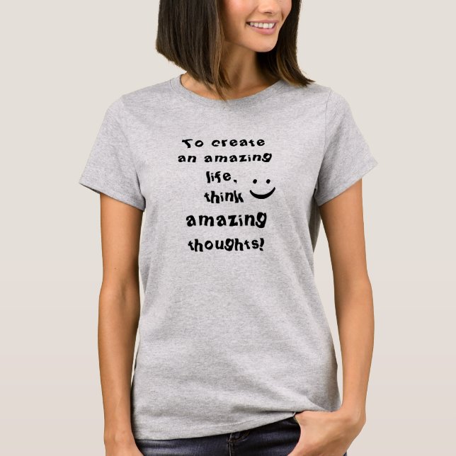 Citation positive inspirante T-shirt féminin (Devant)