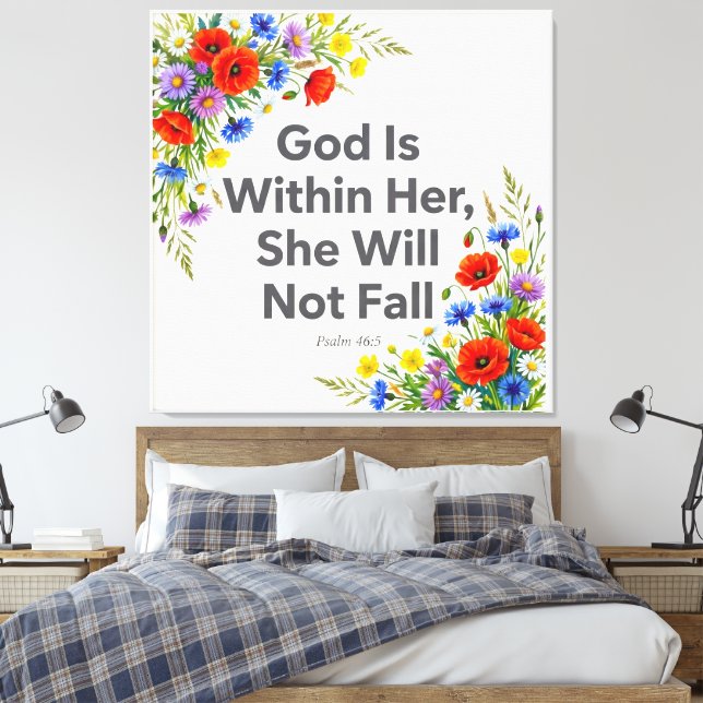 Citation Religieuse Inspirante Toile Botanique Env (Insitu(Chambre))