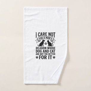 Citation Religion Chien Chat Vintage Design Amoure
