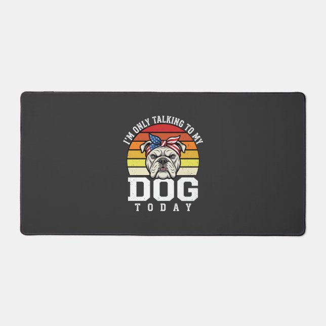 Citation Rétro Drôle pour l'Amant de Bulldog (Recto)