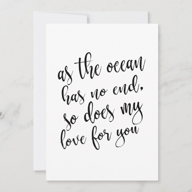 Citation romantique abordable pour un panneau de m (Devant)
