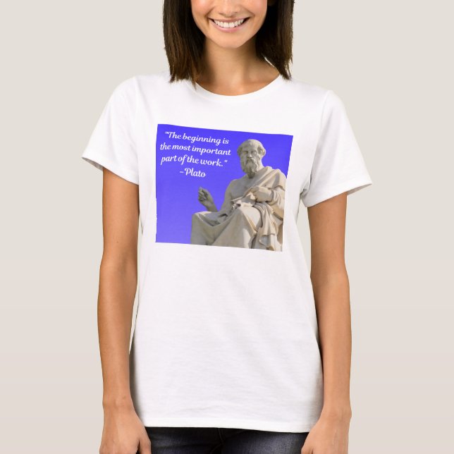 Citation Sage 1 - Platon - T-shirt de base pour fe (Devant)