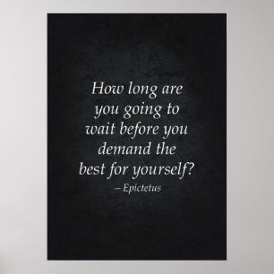 Citation stoïque - Affiche motivationnelle