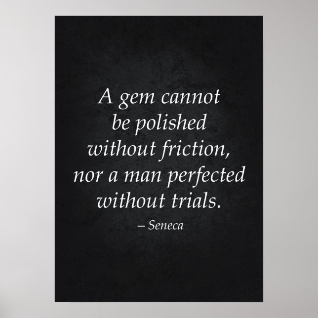 Citation stoïque - Affiche motivationnelle (Devant)