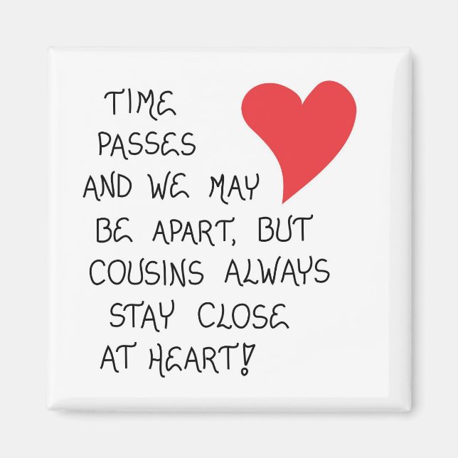 Citation sur Cousins - Magnet cadeau collectif (Devant)
