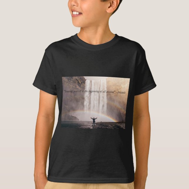 Citation sur la connaissance de soi - T-Shirt pour (Devant)