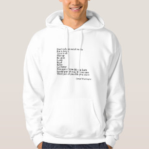Citation Sweat à capuche, Citation Denzel Washingt