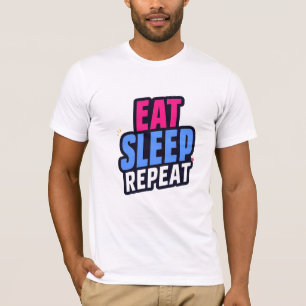 Citation T-Shirt - Mangez le tee de sommeil de rép