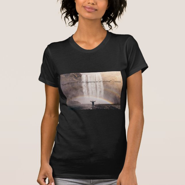 Citation Vous Connaître - T-shirt Femme (Devant)