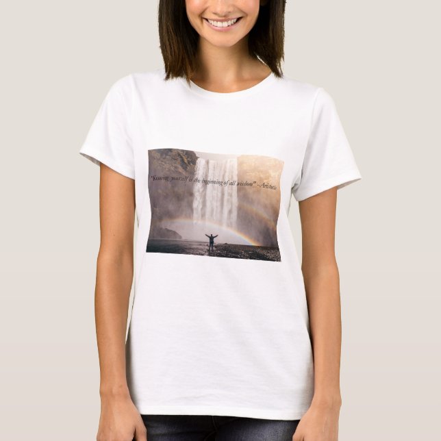 Citation Vous Connaître - T-shirt Femme (Devant)