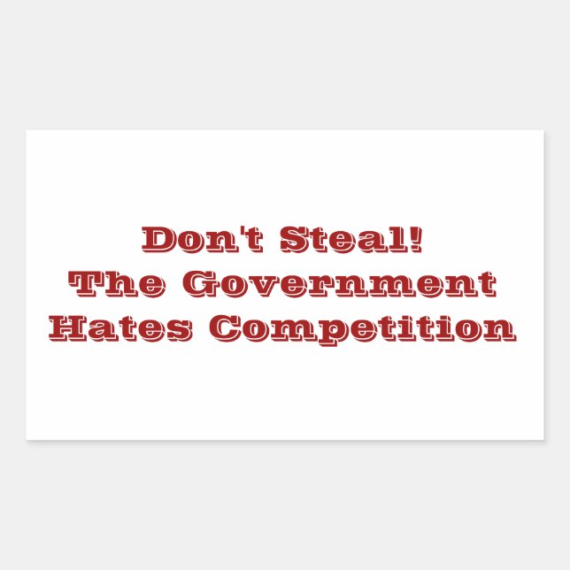 Citations amusantes pour Stickers Rectangle (Devant)