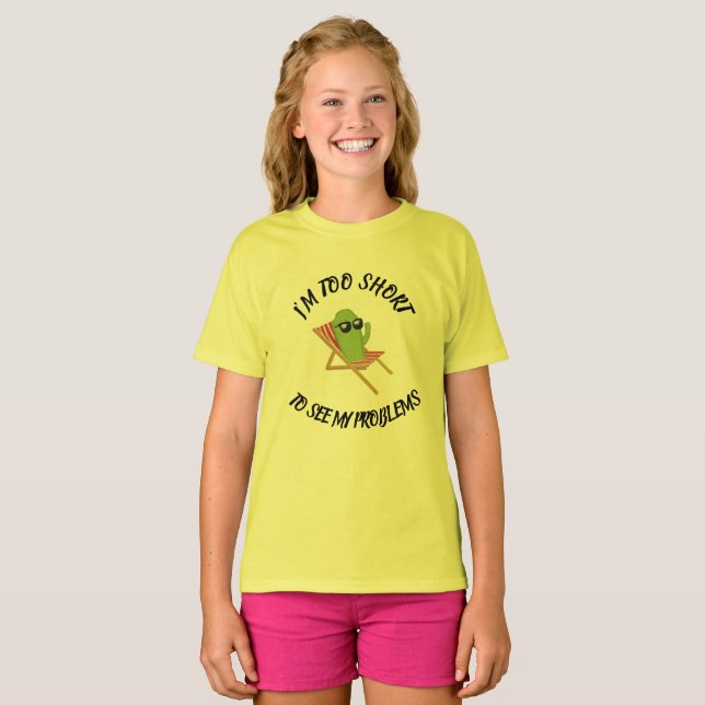 Citations Amusantes T-Shirt Pour Enfants (Devant entier)