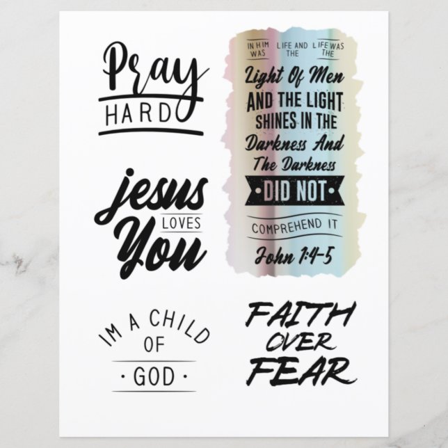 Citations chrétiennes religieuses Jésus verset bib (Devant)