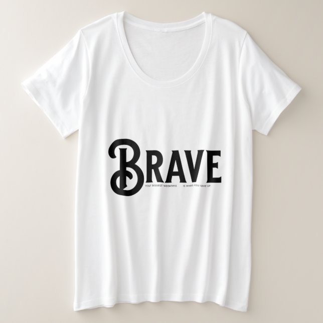 Citations courageuses, simples et tendance (Design devant)
