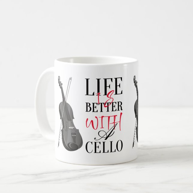 Citations de cello Mug (Devant gauche)