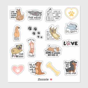Citations de chien amusant Stickers