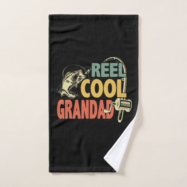 Citations de grand-père | Grand-papa cool pêche (Serviette à main)